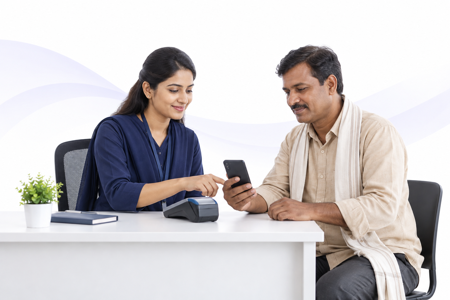 JALA SAI partner assisting a banking customer